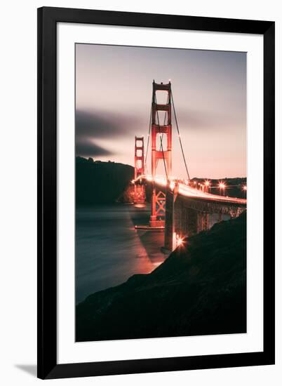 South Side View Golden Gate at Night, San Francisco-Vincent James-Framed Photographic Print