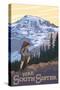 South Sister, Oregon - Hiking Scene-Lantern Press-Stretched Canvas