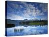 South Sister reflects in Sparks Lake, Deschutes National Forest, Oregon, USA-Charles Gurche-Stretched Canvas