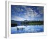 South Sister reflects in Sparks Lake, Deschutes National Forest, Oregon, USA-Charles Gurche-Framed Photographic Print