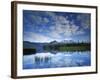 South Sister reflects in Sparks Lake, Deschutes National Forest, Oregon, USA-Charles Gurche-Framed Photographic Print