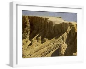 South slope of a royal burial ground, Egypt-English Photographer-Framed Giclee Print