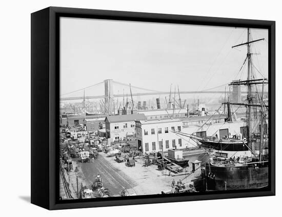 South St., New York-null-Framed Stretched Canvas
