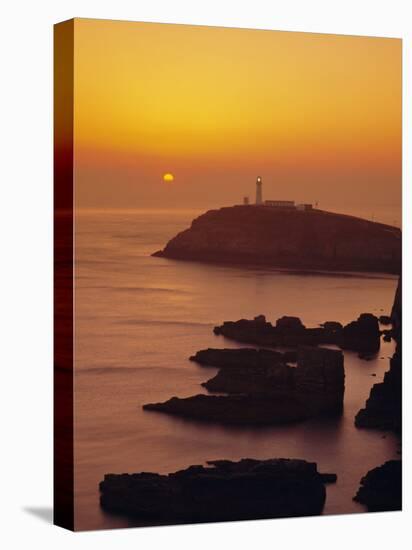 South Stack at Sunset, Anglesey, Gwynedd, North Wales, UK, Europe-Roy Rainford-Stretched Canvas