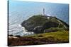 South Stack Lighthouse on the Welsh Island of Anglesey-Frances Gallogly-Stretched Canvas