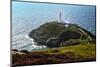 South Stack Lighthouse on the Welsh Island of Anglesey-Frances Gallogly-Mounted Photographic Print