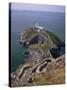 South Stack Lighthouse on the Western Tip of Holy Island, Anglesey-Nigel Blythe-Stretched Canvas