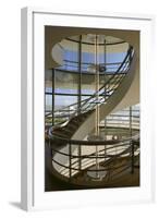 South Staircase, De La Warr Pavilion, Bexhill on Sea, East Sussex-Peter Thompson-Framed Photographic Print