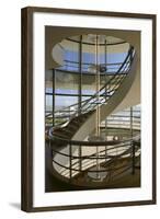 South Staircase, De La Warr Pavilion, Bexhill on Sea, East Sussex-Peter Thompson-Framed Photographic Print