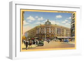 South Station, Boston, Mass.-null-Framed Art Print