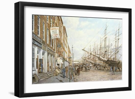 South Street - East River-Jack Wemp-Framed Giclee Print