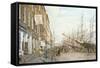 South Street - East River-Jack Wemp-Framed Stretched Canvas