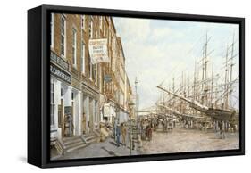 South Street - East River-Jack Wemp-Framed Stretched Canvas