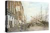 South Street - East River-Jack Wemp-Stretched Canvas