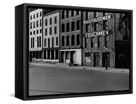 South Street, Just Below Coentus Slip-Walker Evans-Framed Stretched Canvas