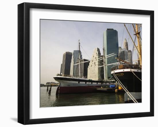 South Street Seaport, Lower Manhattan, New York City, New York, USA-Robert Harding-Framed Photographic Print