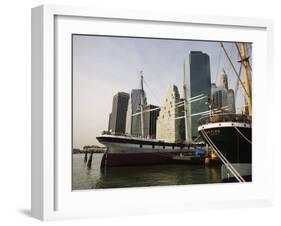 South Street Seaport, Lower Manhattan, New York City, New York, USA-Robert Harding-Framed Photographic Print