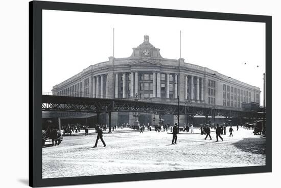 South Street Station, Boston-William Henry Jackson-Stretched Canvas