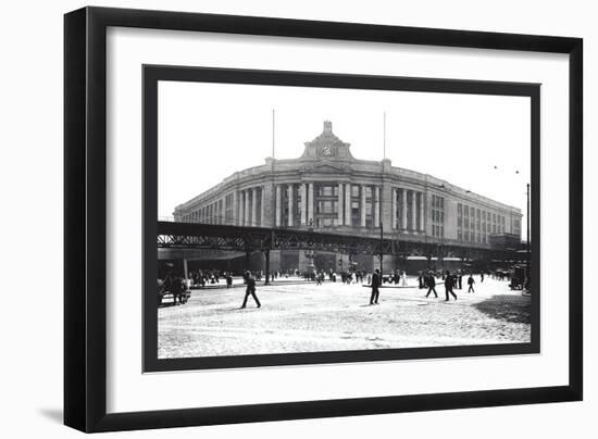 South Street Station, Boston-William Henry Jackson-Framed Art Print