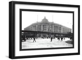 South Street Station, Boston-William Henry Jackson-Framed Art Print