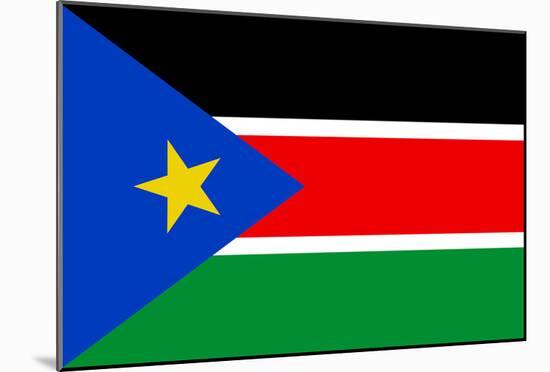 South Sudan Country National Flag Print Poster-null-Mounted Poster