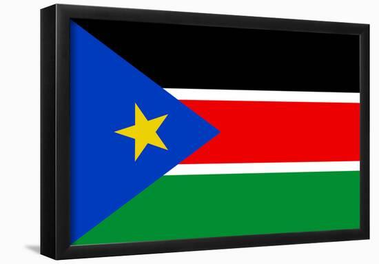 South Sudan Country National Flag Print Poster-null-Framed Poster