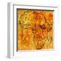 South Sudan on Actual Map of Africa-michal812-Framed Art Print