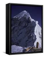 South Summit of Everest with Oxygen Bottles, Nepal-Michael Brown-Framed Stretched Canvas