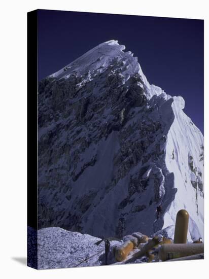 South Summit of Everest with Oxygen Bottles, Nepal-Michael Brown-Stretched Canvas