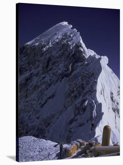 South Summit of Everest with Oxygen Bottles, Nepal-Michael Brown-Stretched Canvas