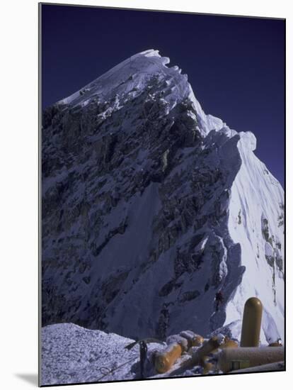 South Summit of Everest with Oxygen Bottles, Nepal-Michael Brown-Mounted Premium Photographic Print