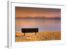 South Tahoe Lakeside Morning-Vincent James-Framed Photographic Print