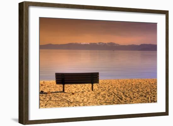 South Tahoe Lakeside Morning-Vincent James-Framed Photographic Print