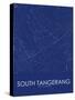 South Tangerang, Indonesia Blue Map-null-Stretched Canvas