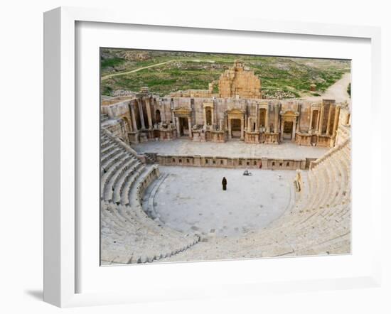 South Theatre, Jerash, Roman City of the Decapolis, Jordan, Middle East-Schlenker Jochen-Framed Photographic Print