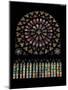South Transept Rose Window Depicting Christ in the Centre Surrounded by Saints-null-Mounted Giclee Print