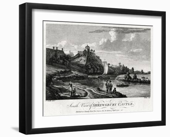 South View of Shrewsbury Castle, Shropshire, 1777-William Watts-Framed Giclee Print