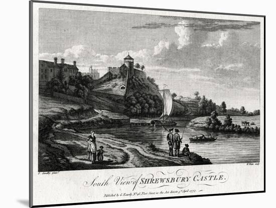 South View of Shrewsbury Castle, Shropshire, 1777-William Watts-Mounted Giclee Print