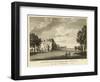 South View of Strawberry Hill, Twickenham, London, the Seat of the Honourable Horace Walpole-Paul Sandby-Framed Giclee Print