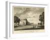 South View of Strawberry Hill, Twickenham, London, the Seat of the Honourable Horace Walpole-Paul Sandby-Framed Giclee Print