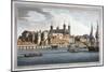 South View of the Tower of London with Boats on the River Thames, 1795-Joseph Constantine Stadler-Mounted Giclee Print