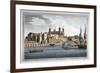 South View of the Tower of London with Boats on the River Thames, 1795-Joseph Constantine Stadler-Framed Giclee Print