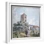 South-West View of All Saints Church, Fulham, London, C1790-null-Framed Giclee Print