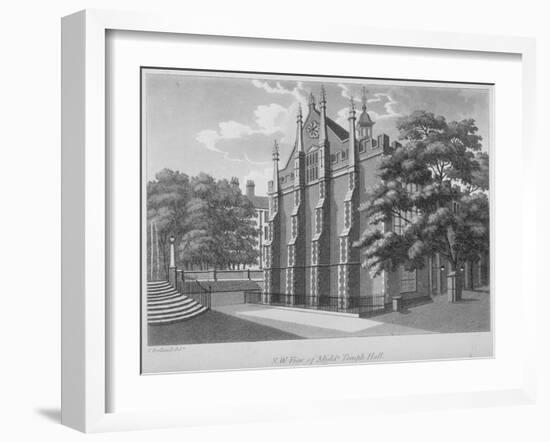 South-West View of Middle Temple Hall, Middle Temple, City of London, 1800-Samuel Ireland-Framed Giclee Print