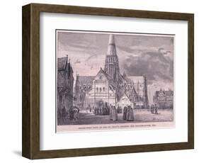 South West View of Old St Pauls-John Fulleylove-Framed Giclee Print