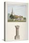 South-West View of St Mary's Church, Stapleford Tawney, Essex, C1800-null-Stretched Canvas