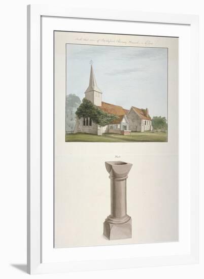 South-West View of St Mary's Church, Stapleford Tawney, Essex, C1800-null-Framed Giclee Print