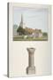 South-West View of St Mary's Church, Stapleford Tawney, Essex, C1800-null-Stretched Canvas