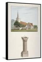 South-West View of St Mary's Church, Stapleford Tawney, Essex, C1800-null-Framed Stretched Canvas