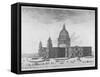 South-West View of St Paul's Cathedral, City of London, 1750-null-Framed Stretched Canvas